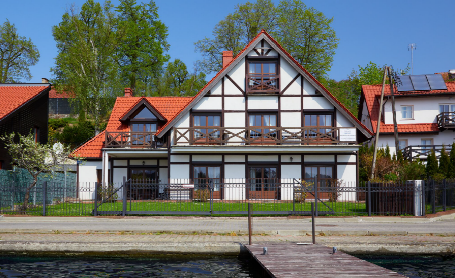 Villa aan het Mikołajki-meer, appartementen, het Mazury-meer, vakantie in Polen